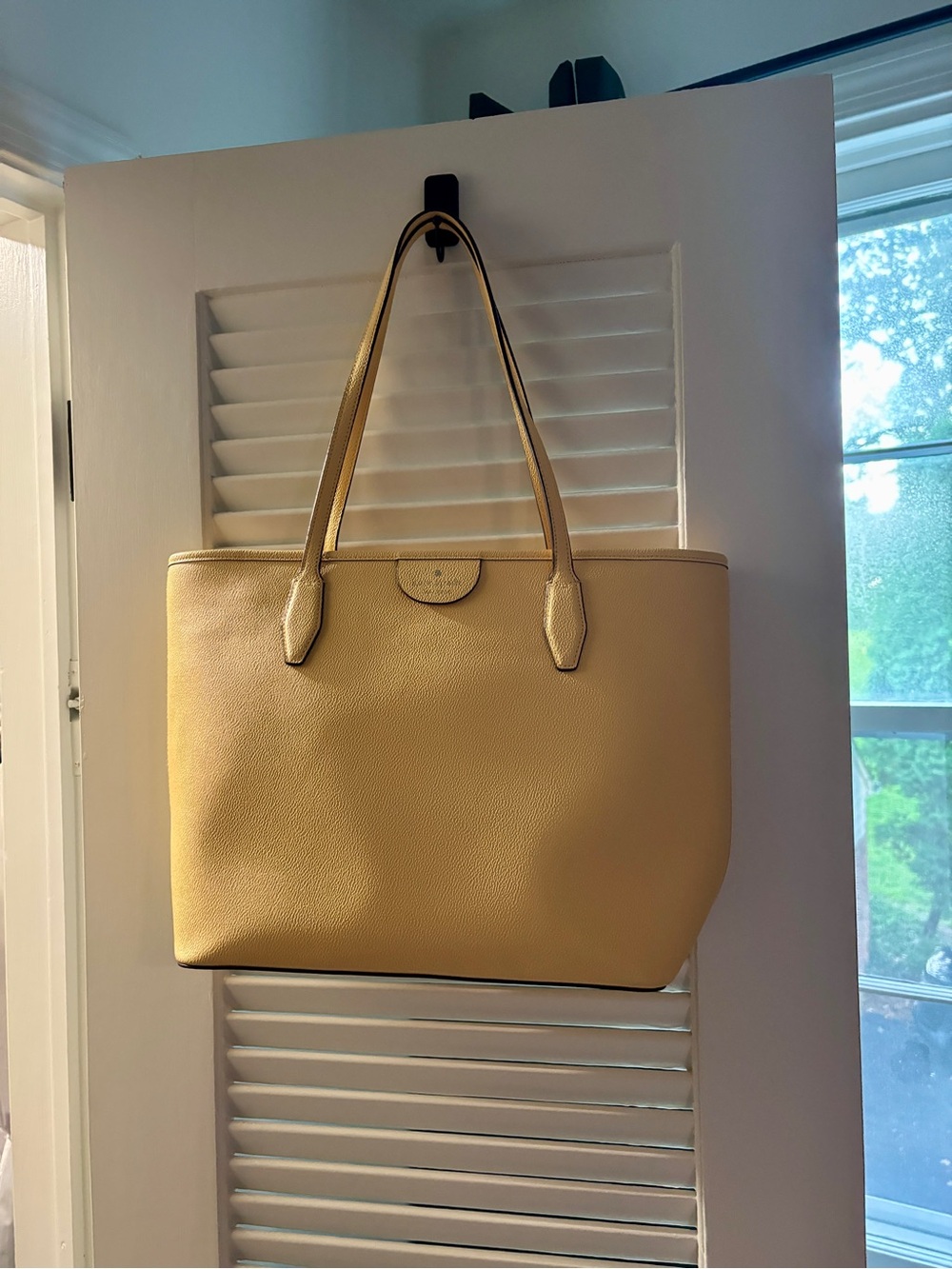 Kate Spade Yellow Leather Dana Tote Bag